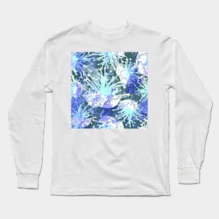 Tropical Texture Flowers Fashion Pattern Long Sleeve T-Shirt